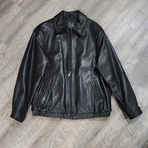 Jos. A. Bank Black Leather Jacket